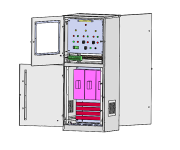 3D модель Шкаф с АВР генераторной установки (Стойка синхронизации)