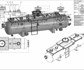 3D модель Сепаратор нефтегазовый  НГС-6,3-1200