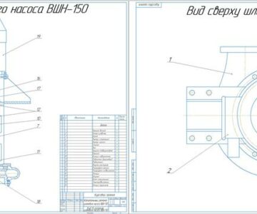 Чертеж Капитальный ремонт шламового насоса ВШН-150