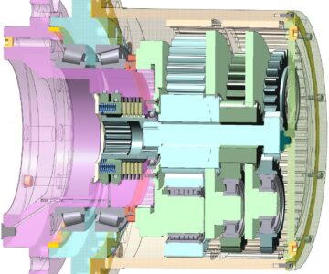 3D модель Планетарный трехступенчатый редуктор, i=138,82