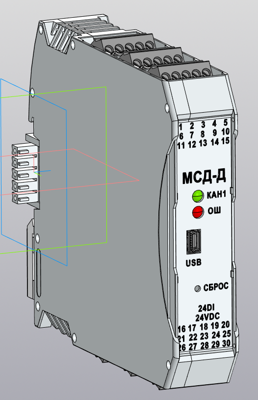 3D модель Модуль МСД-Д-20