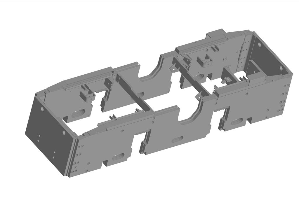 3D модель Актуальная 3D-модель рамы электровоза КР14