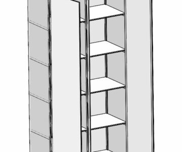 3D модель Шкаф металлический 1800х900х400