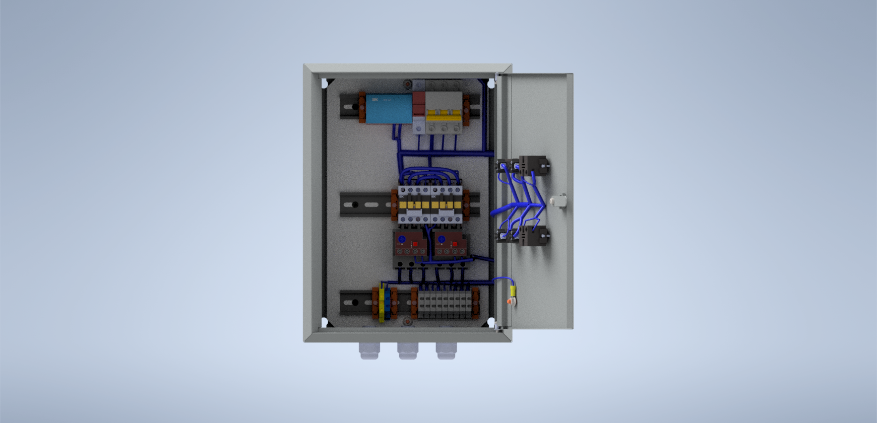 3D модель Щит управления приводов