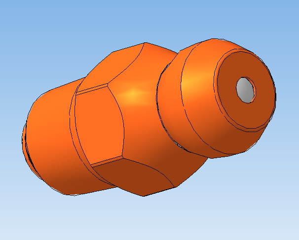 3D модель 3D модель масленки с латунным корпусом и резьбой МК6х1