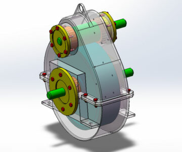 3D модель Проектирование редуктора (механический) в среде SolidWorks