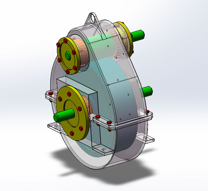 3D модель Проектирование редуктора (механический) в среде SolidWorks