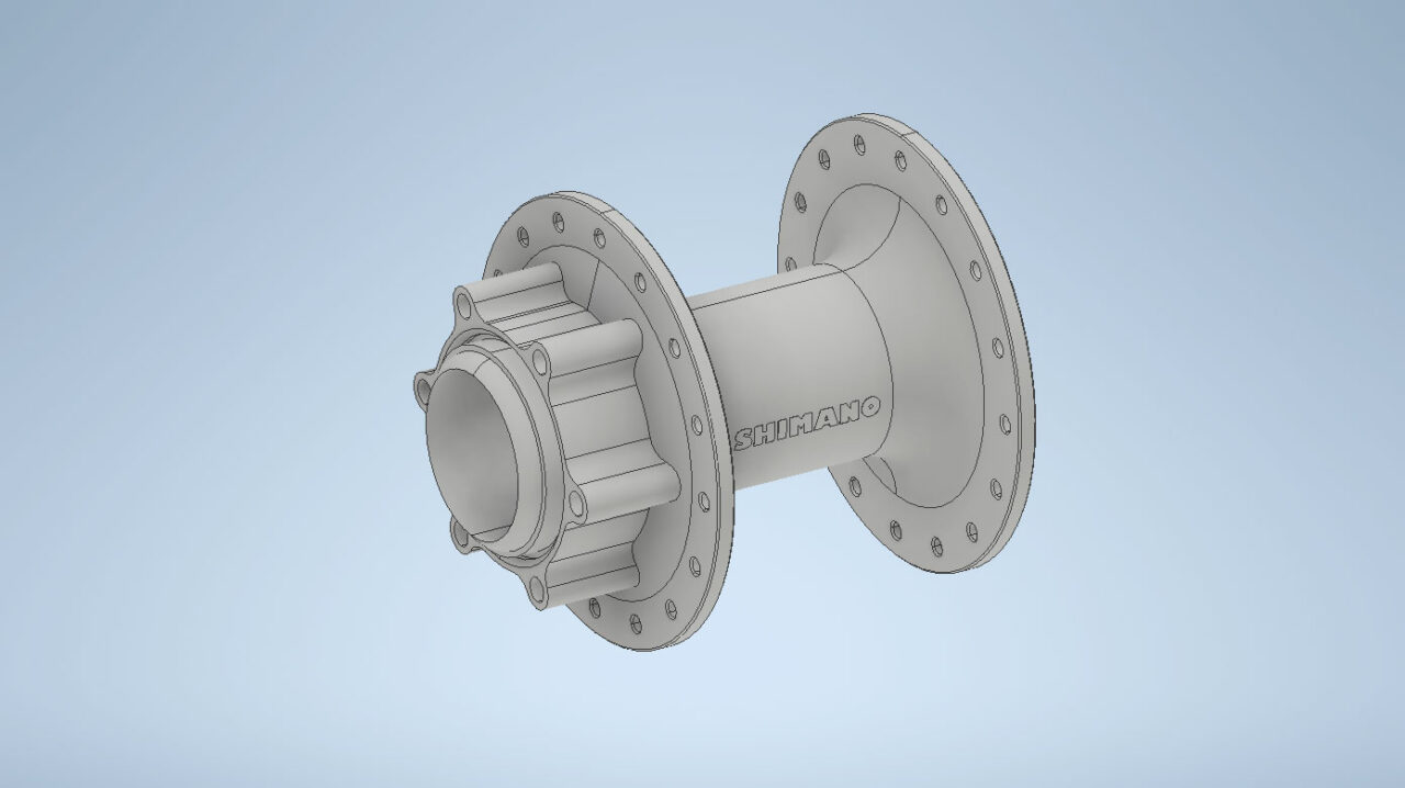 3D модель Передняя втулка Shimano 32 отверстий