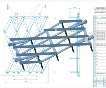 3D модель Борона зубовая тяжелая