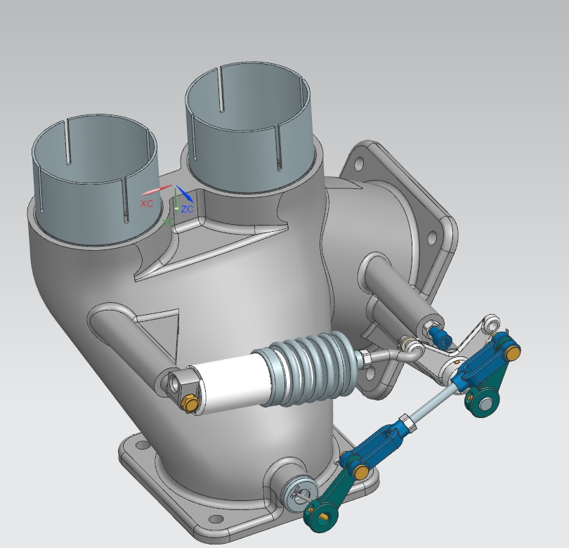 3D модель Коробка переключения газов 65115 грузовика КАМАЗ 6522