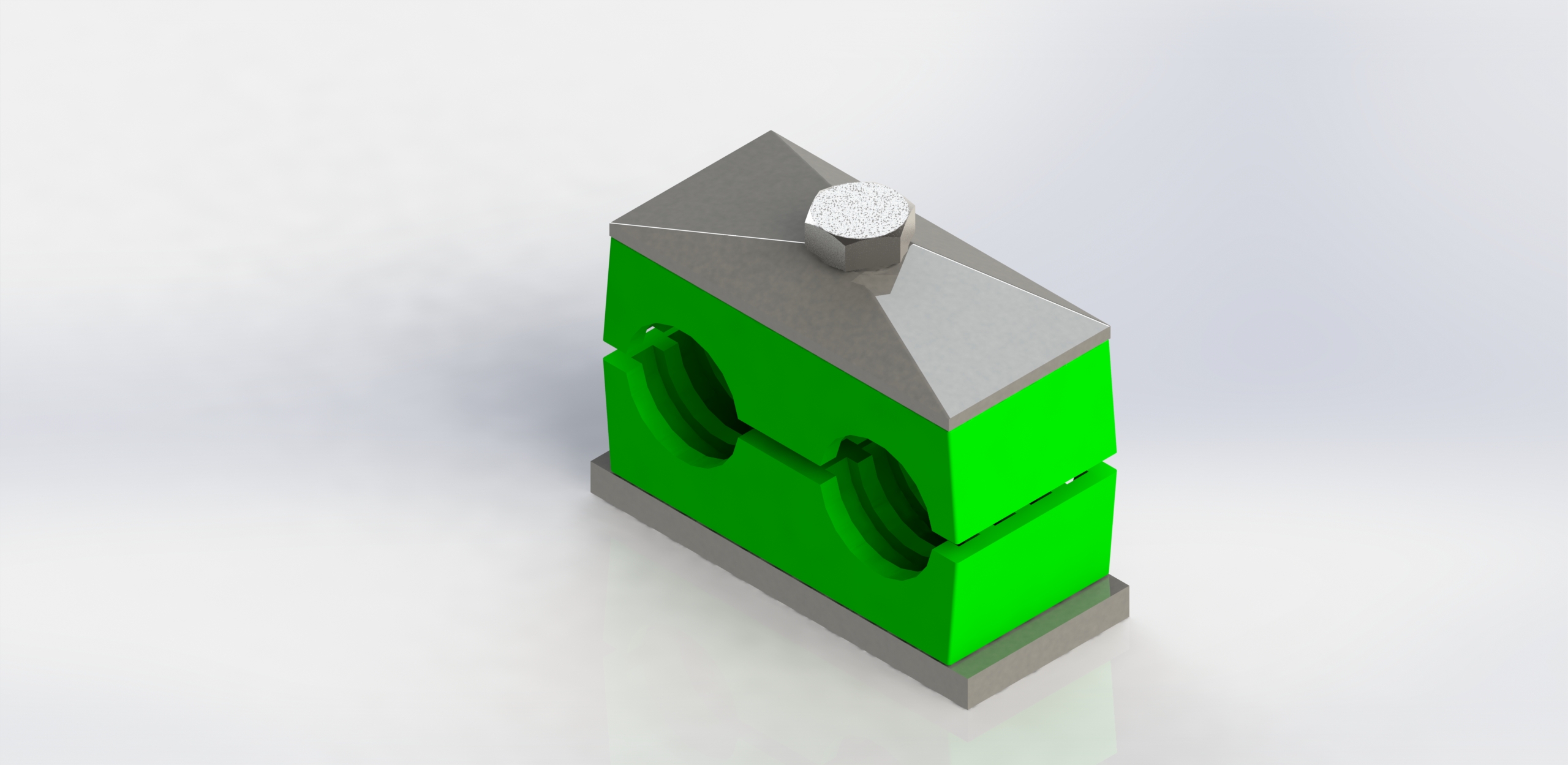 3D модель Двойной держатель шлангов