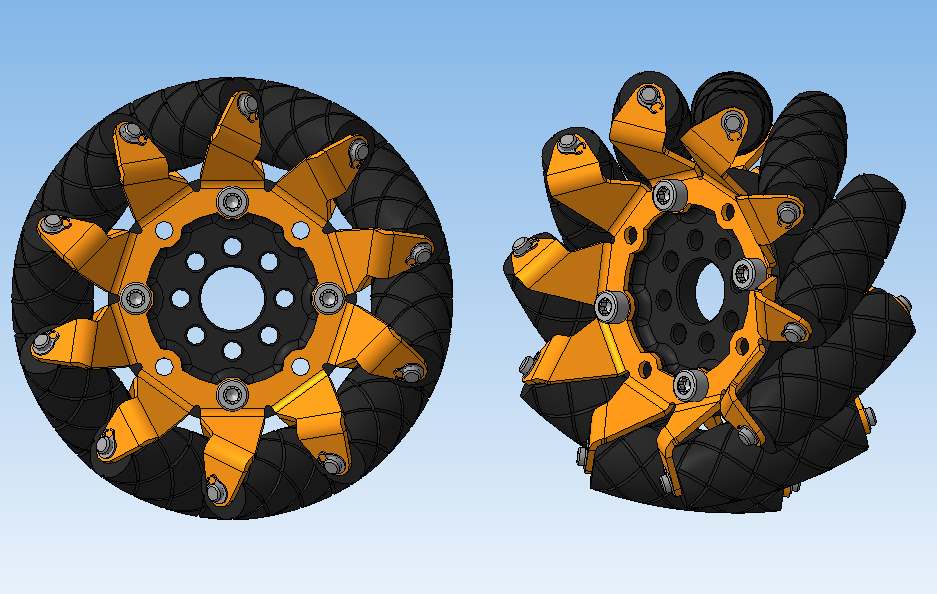 3D модель 3D модель колеса Mecanum