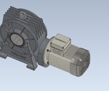 3D модель Мотор-редуктор Bonfiglioli VFR 250 L2 N -120 P(IEC) - B3