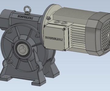 3D модель Мотор-редуктор VF 185 - A - 40 P(IEC) B3 _ BN 160L 4