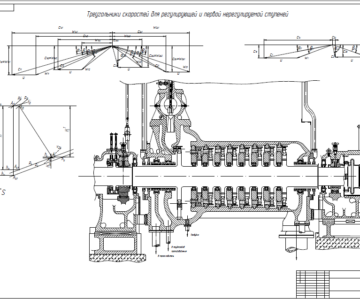 Чертеж Расчёт проточной части турбины Р-6.0-35/5