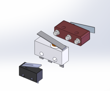 3D модель Микропереключатели