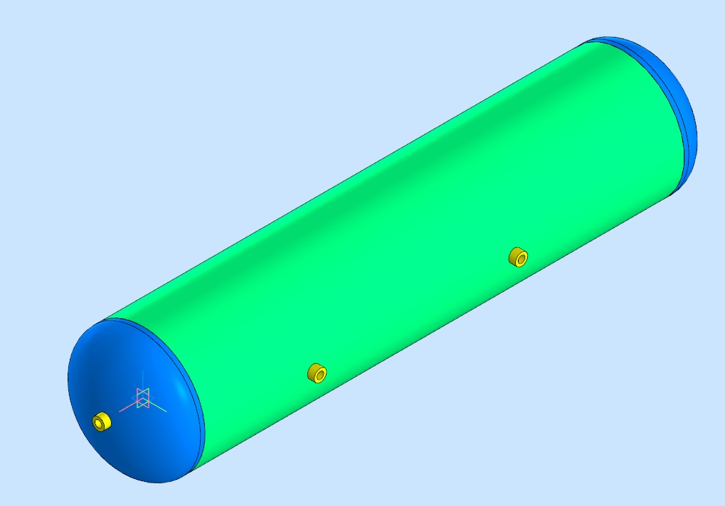 3D модель Резервуар воздушный