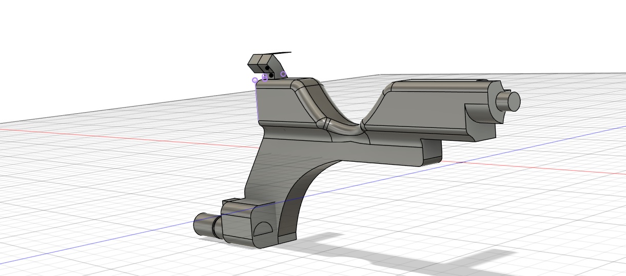 3D модель Замок капота W245