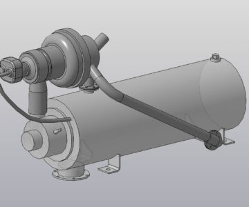 3D модель Подогреватель ПЖД600И-1015006-01