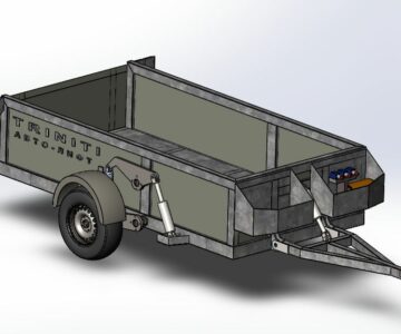 3D модель Прицеп автомобильный