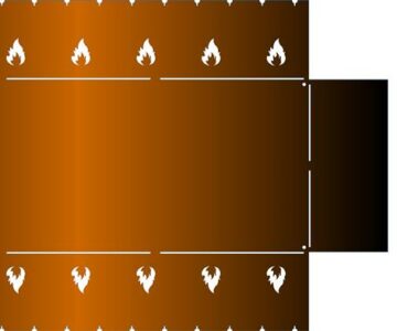 Чертеж Раскрой мангала для лазерной резки