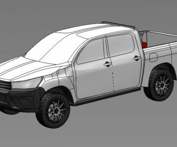 3D модель 3D модель Toyota HILUX (7-е поколение)