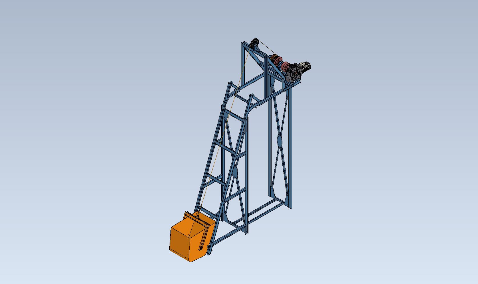 3D модель Подъёмник скиповый Q=2,7т