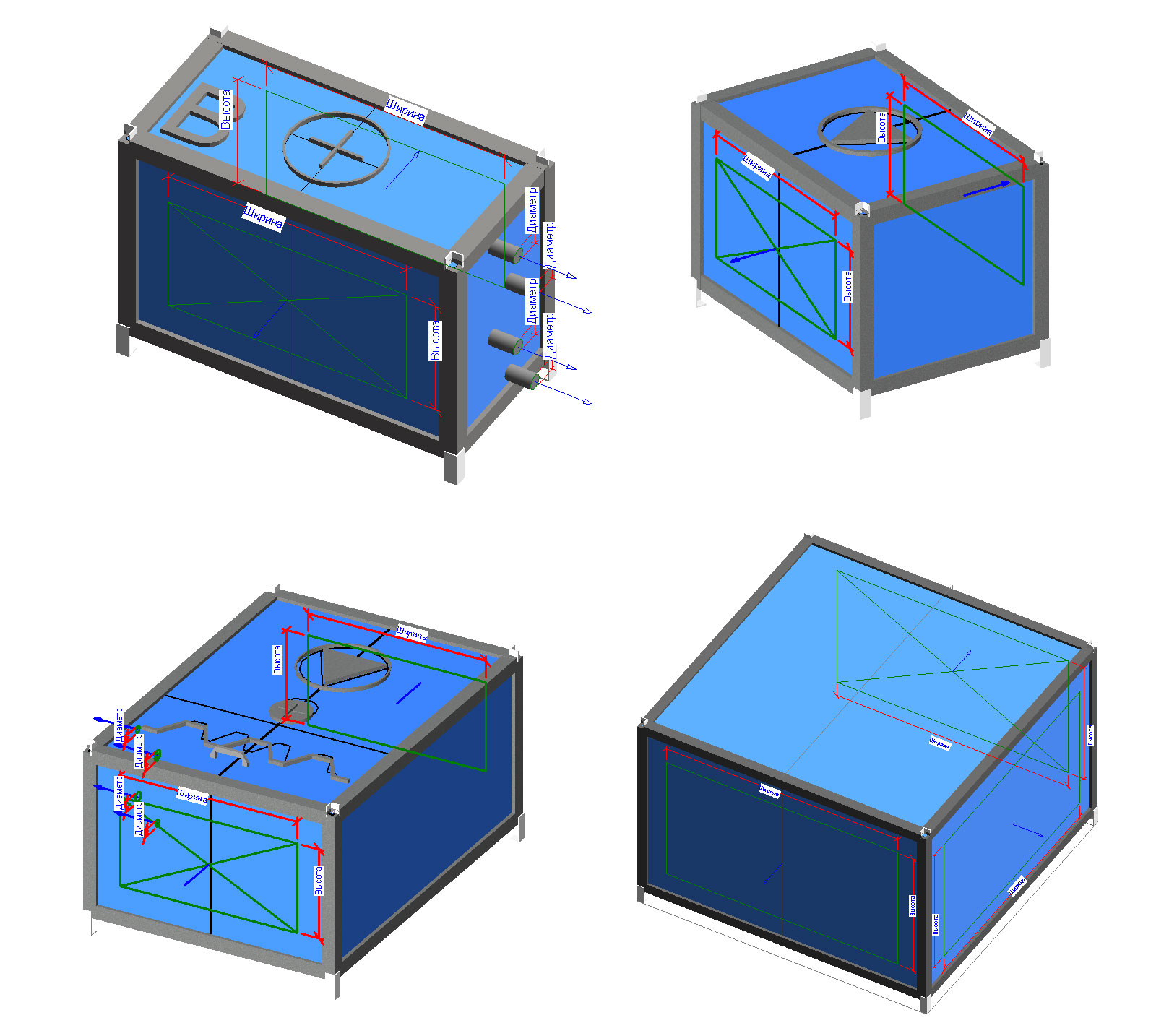 3D модель Вентоборудование Revit