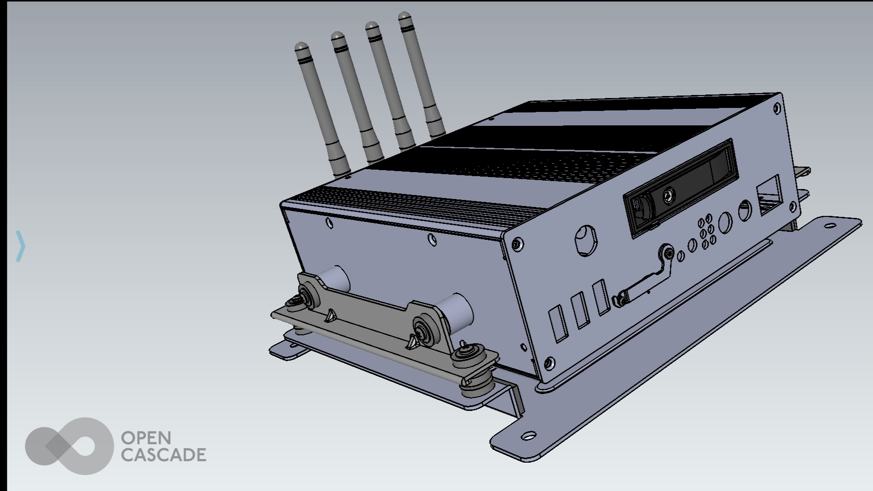 3D модель Видеорегистратор Everfocus 800 fhd