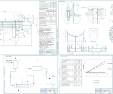 Чертеж Разработка теплообменной аппаратуры для подогрева сырой нефти