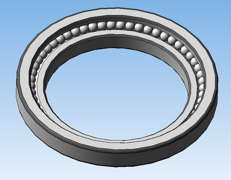 3D модель Радиально - упорный подшипник