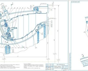 Чертеж Расчет и проектирование камеры сгорания ГТД