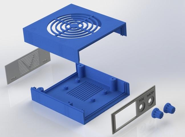 3D модель Корпус РЭА (регулятор напряжения и тока)