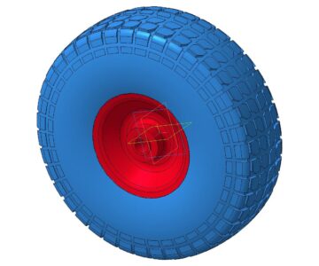 3D модель Колесо садовой тачки