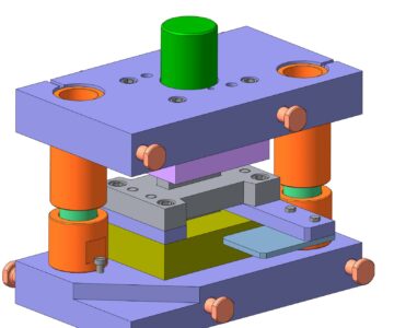 3D модель Штамп вырубной паза в листовой заготовке