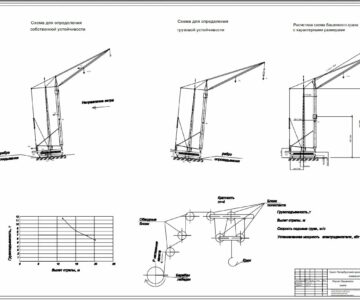 Чертеж Расчет башенного крана - вариант 31