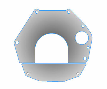 Чертеж Защита маховика ГАЗ-31105