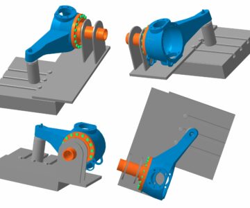 3D модель Оснастка для крепления поворотного кулака Камаз 4310-2304031