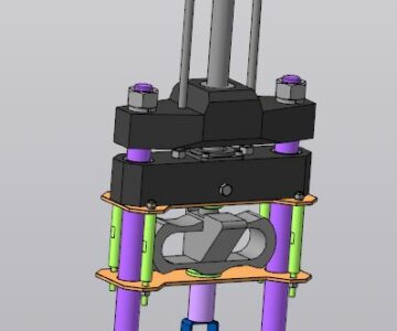 3D модель Пресс винтовой для компрессионных испытаний