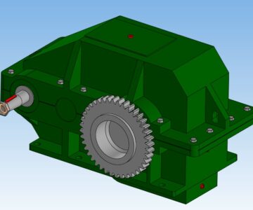 3D модель Редуктор Ц2-1000-40-11М-У1 (i=40)