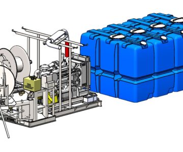 3D модель Высоконапорный аппарат с дизельным приводом
