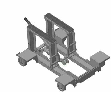 3D модель Тележка для съема и демонтажа узлов и агрегатов