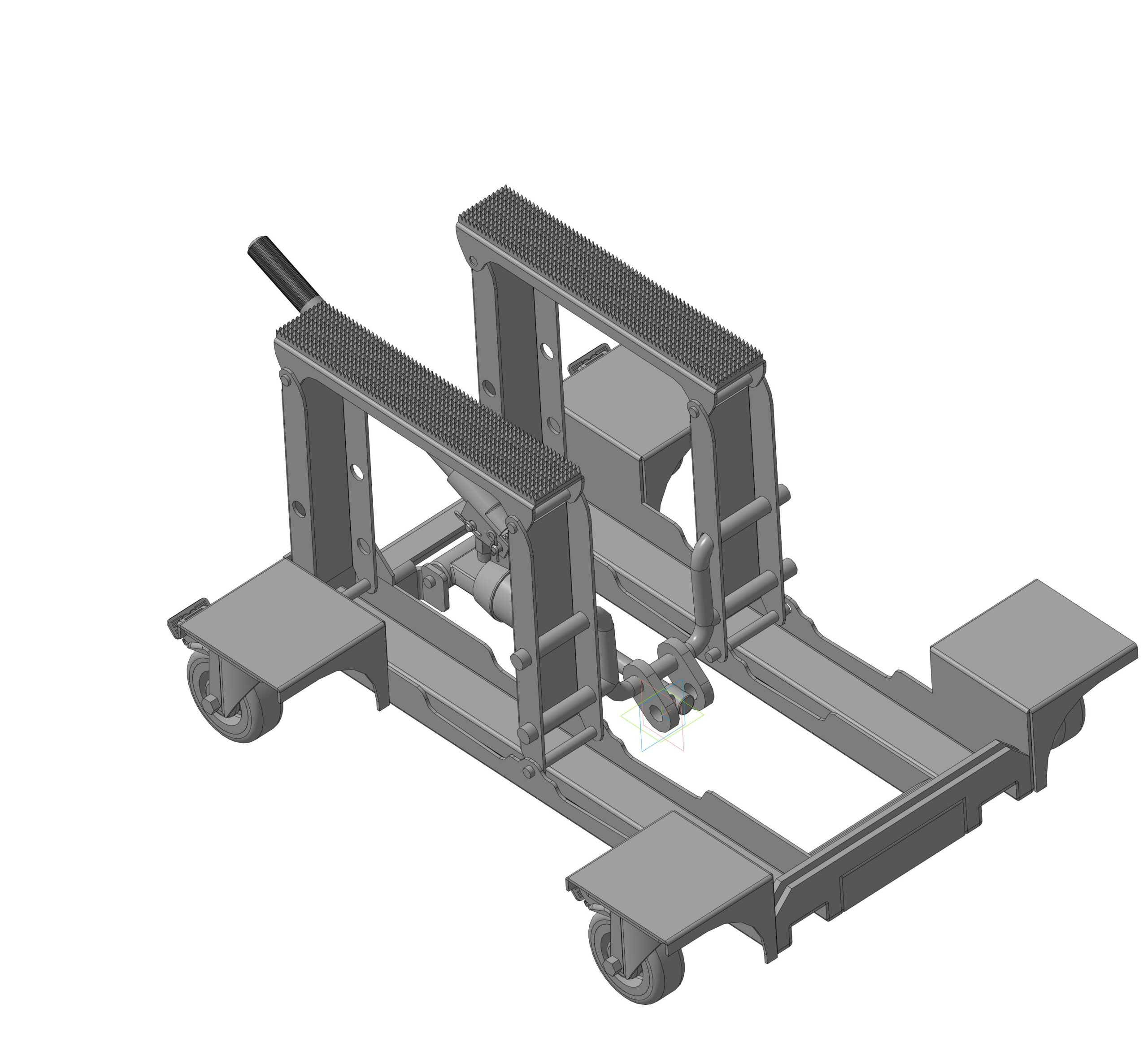 3D модель Тележка для съема и демонтажа узлов и агрегатов
