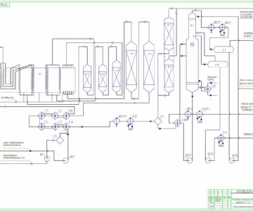 Чертеж Проект установки химической переработки углеводородного сырья установки каталитического риформинга бензина
