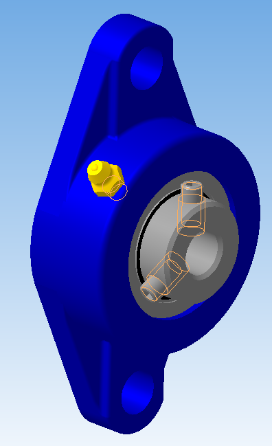 3D модель Подшипниковый узел UCFL 201