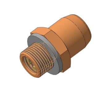 3D модель Форсунка гидравлическая низкого давления, крупнодисперсная.