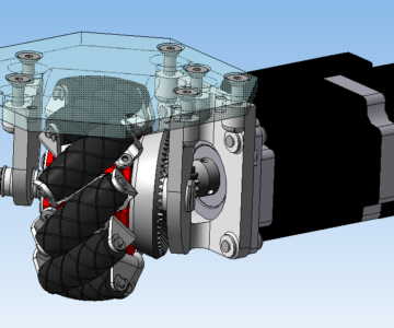 3D модель Узел привода роботизированной тележки для Cadathon