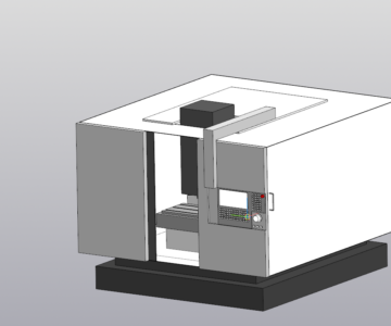 3D модель Станок сверлильно-фрезерно-расточной 400V
