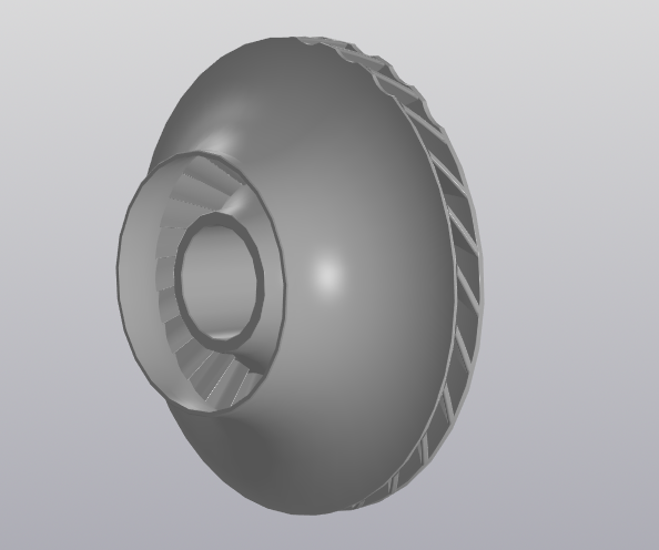 3D модель Колесо рабочее компрессора