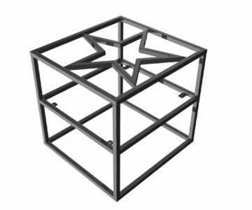 3D модель Стол со звездой